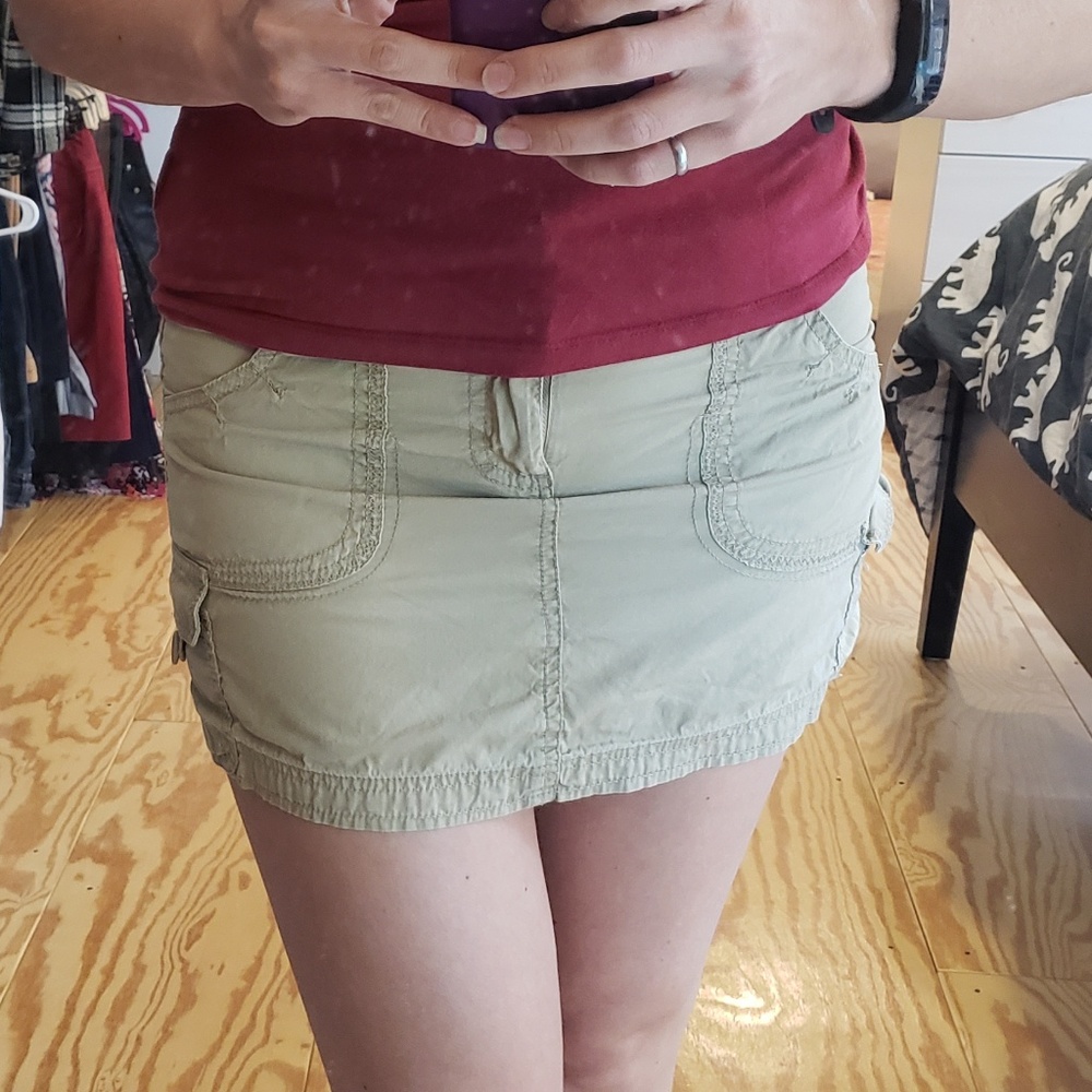 Cute mini cargo skirt
